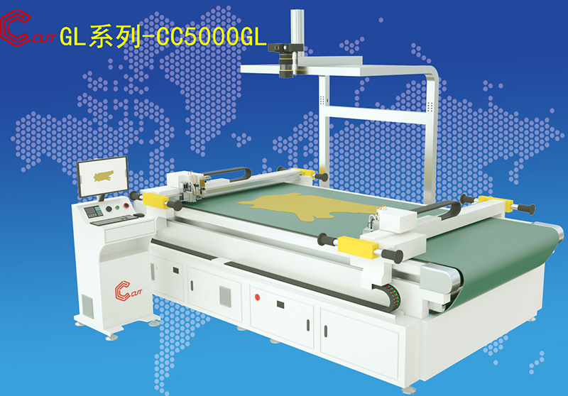 双梁智能真皮裁切机提供AOI人工智能视觉一体化切割方案